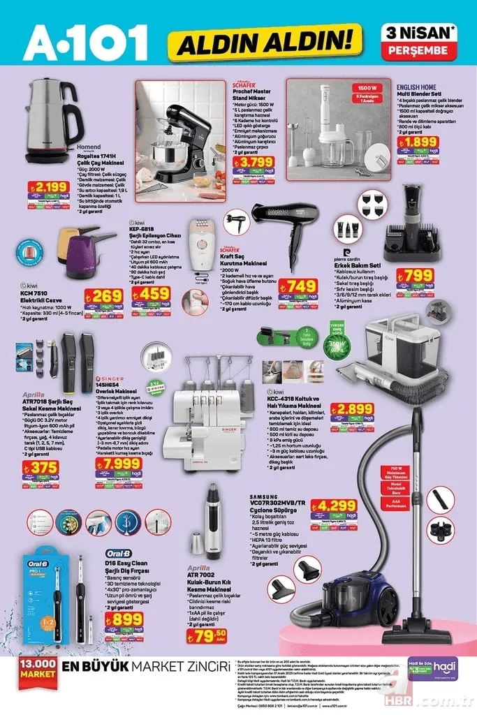 A101 aktüel nisan ayı aktüel kataloğu yayınlandı: Çok amaçlı aktivite koltuğu, overlok makinesi, elektrikli süpürge satışta... 3