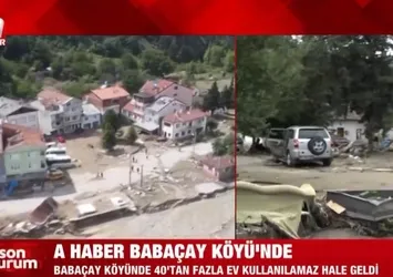 A Haber Babaçay Köyü'nde! Tepelere çıkarak kurtuldular