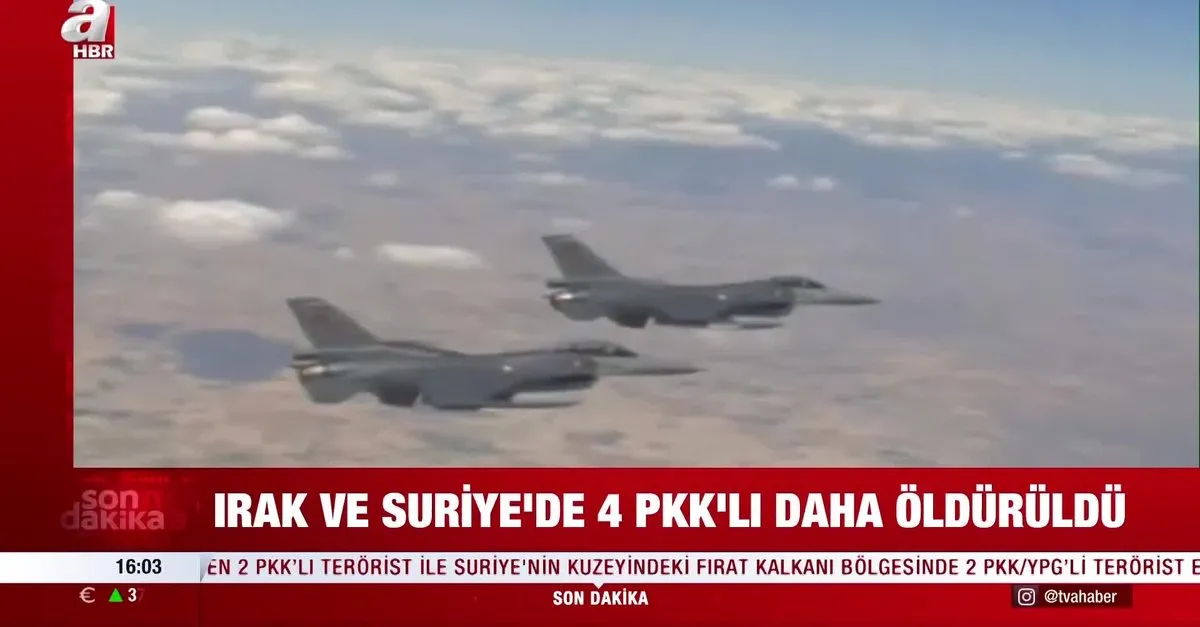 Irak ve Suriye'de 4 PKK'lı daha öldürüldü