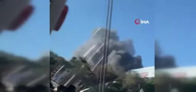 Gaziosmanpaşa'da iş yerinde yangın paniği