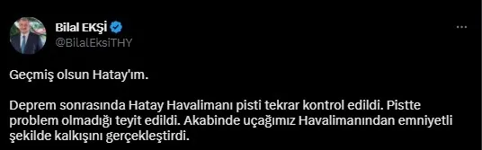 Hatay’daki uçuşlar devam ediyor mu? THY’den açıklama geldi: Pistte problem yok