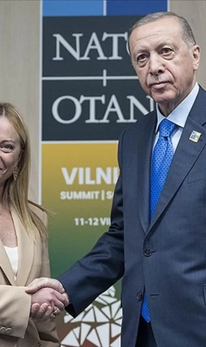 Başkan Erdoğan İtalya Başbakanı Meloni ile görüştü