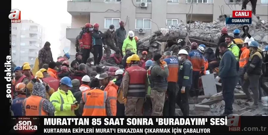 Yüzyılın deprem felaketinde peş peşe MUCİZE haberleri! A Haber ekipleri görüntüledi 1