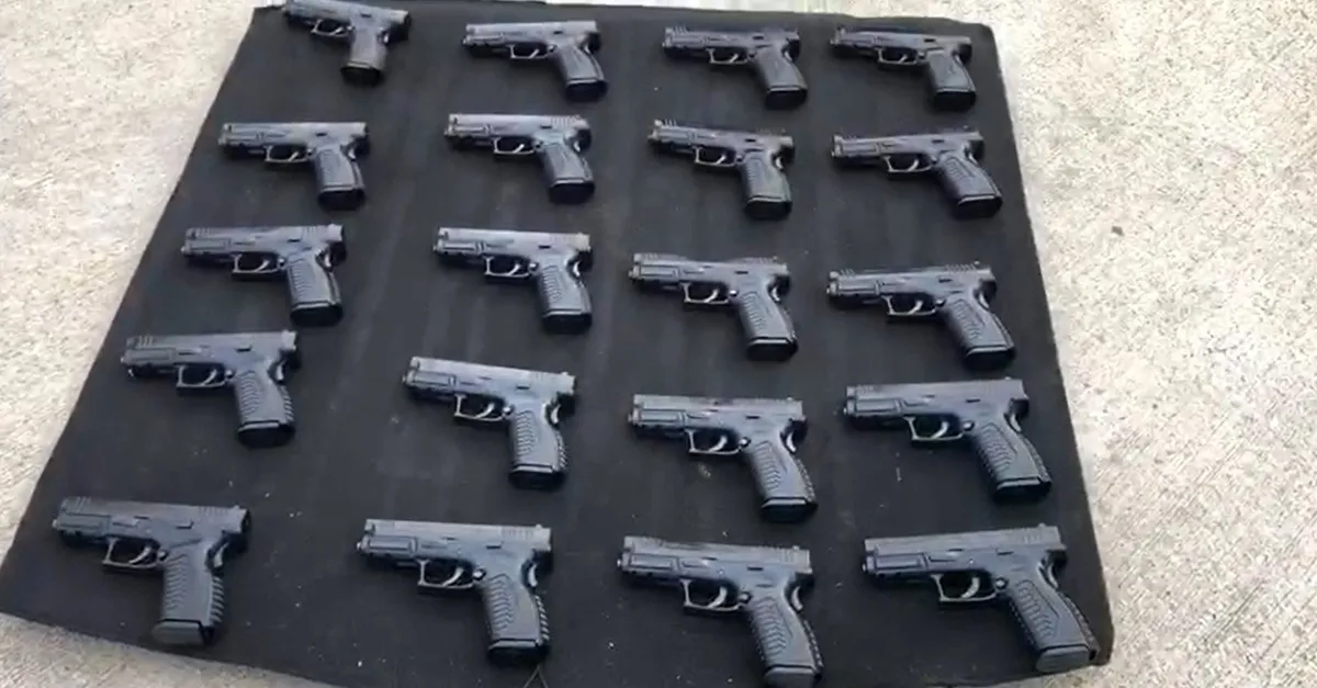 TEM'de 20 ruhsatsız tabanca ele geçirildi