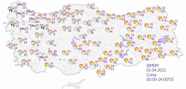 1648654037372.png Kuvvetli sağanak yağış geliyor! Yurt genelinde etkili olacak! Meteoroloji'den çok sayıda ile son dakika uyarısı İstanbul Ankara İzmir hava durumu... - 7