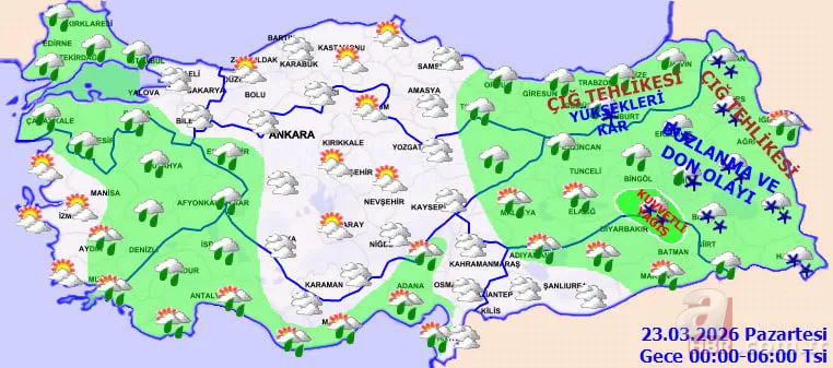 Meteoroloji'den kritik uyarı: 10 il için sarı kodlu sağanak ve kar alarmı! 15