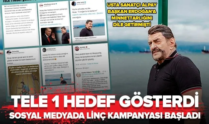 Sanatçı Alpay, Başkan Erdoğan’a minnettar olduğunu söyleyince lince maruz kaldı