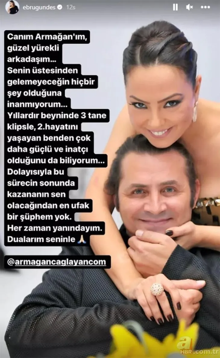 Ebru Gündeş’ten Armağan Çağlayan’a destek paylaşımı: Kazanan sen olacaksın