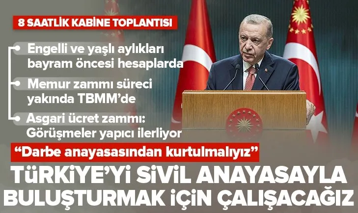 Başkan Erdoğan’dan yeni anayasa mesajı: Türkiye’yi sivil bir anayasayla buluşturmak için çalışacağız