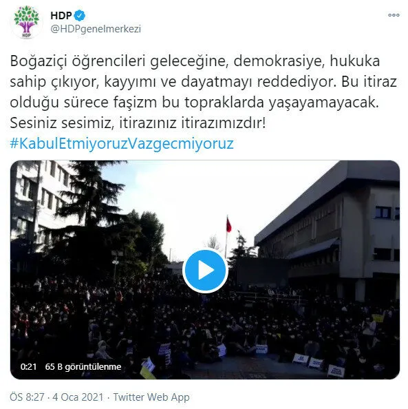Boğaziçi'ndeki provokatörlere HDP CHP ve İYİ Partililerden destek! FETÖ’yle suçlanan Buğra Kavuncu’dan skandal çıkış! - 5