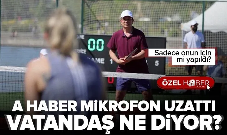 İstanbul’da “tenis kortu” tartışması yaşanıyor! Sadece İmamoğlu için mi yapıldı? Son hali tepki topladı