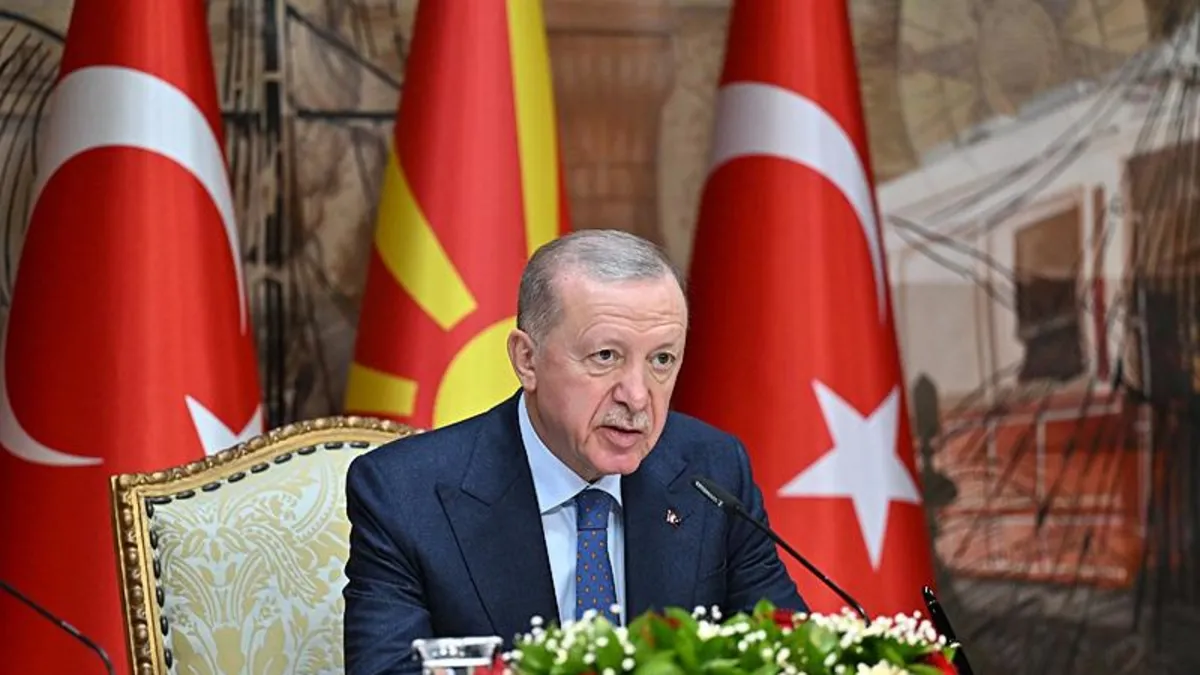 Başkan Erdoğan'dan Mickoski ile ortak basın toplantısında net mesaj: Ticaret hacmimizi iki katına çıkaracağız