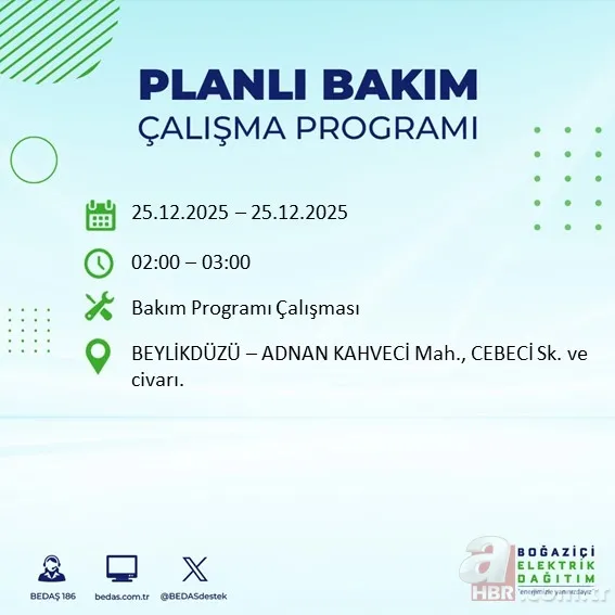 İstanbul’da yaşayanlar dikkat! 21 ilçede elektrik kesintisi: BEDAŞ-AYEDAŞ güncel liste 7