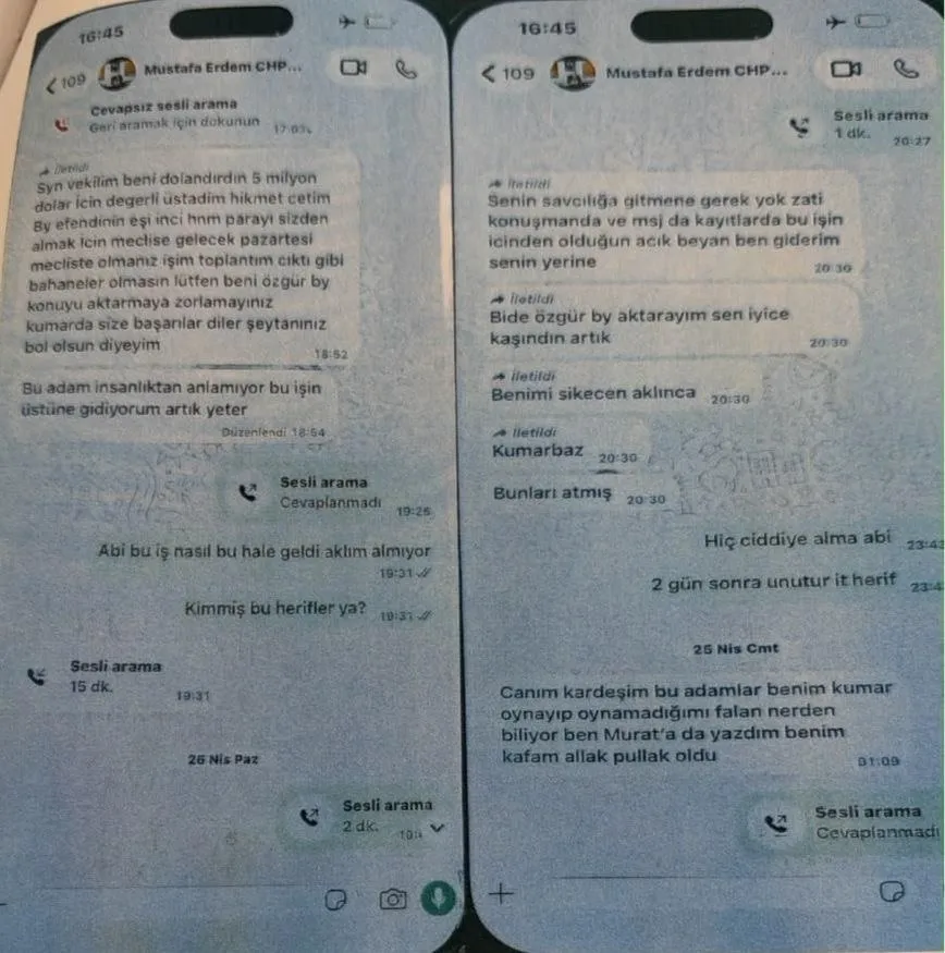 Uyuşturucu ve fuhuş soruşturmasında yeni perde: Yeni Partili vekille 5 milyon dolarlık rüşvet yazışması ahaber.com.tr'de - 2