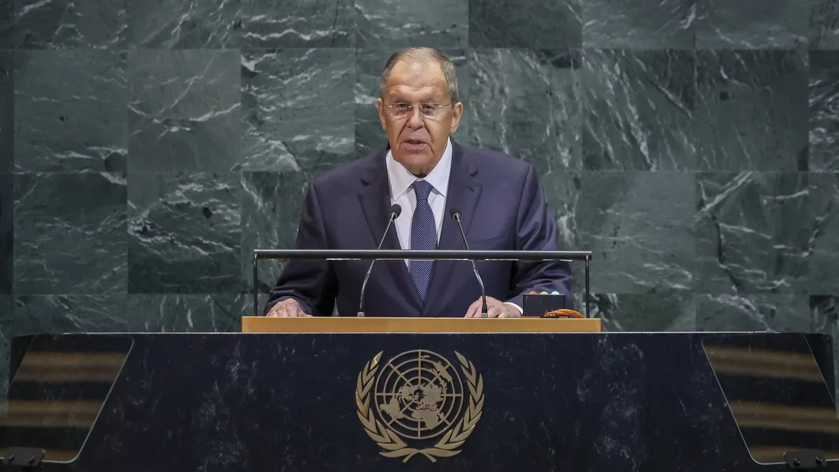 Lavrov'dan BM'de Gazze uyarısı! "Önlem alınmazsa Filistin tanınacak yer kalmayacak!"