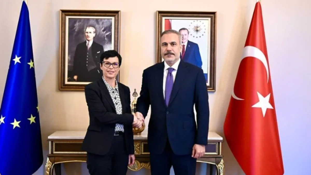 Bakan Fidan'dan AB Komisyonu üyesi Kos ile görüşme: Türkiye'nin üyelik süreci ele alındı