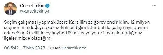 CHP’de koltuk yarışı alevlendi! Yeni savaşın adı Genel Başkanlık! Gürsel Tekin, Ekrem İmamoğlu ve Mustafa Sarıgül…