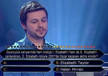 Bu soru için tam 3 jokerini harcadı