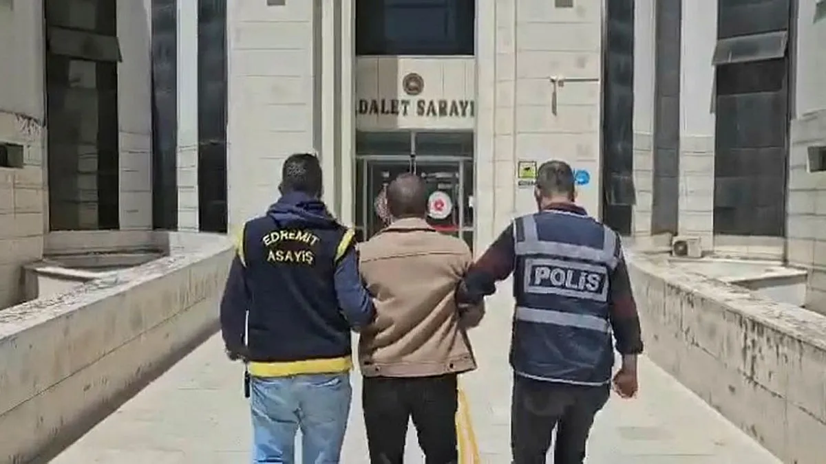 Balıkesir'de 13 yıl 52 ay 15 gün hapis cezası bulunan firari yakalandı