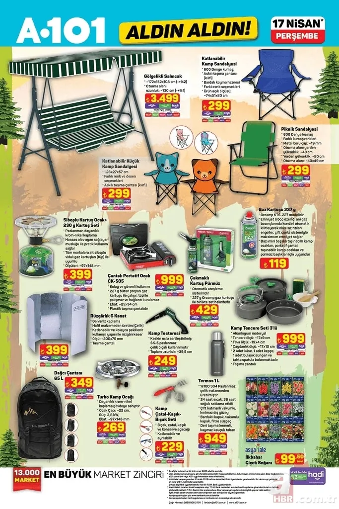 A101 aktüel 17 Nisan kataloğu yayınlandı: 10 litre Ayçiçek yağı 769 TL 8
