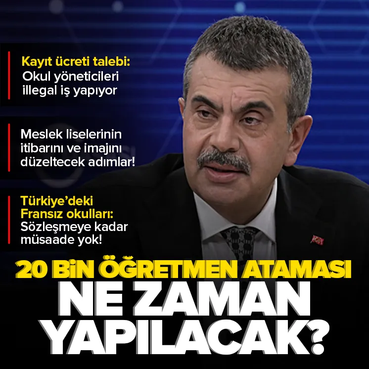 Bakan Tekinden öğretmen ataması açıklaması!