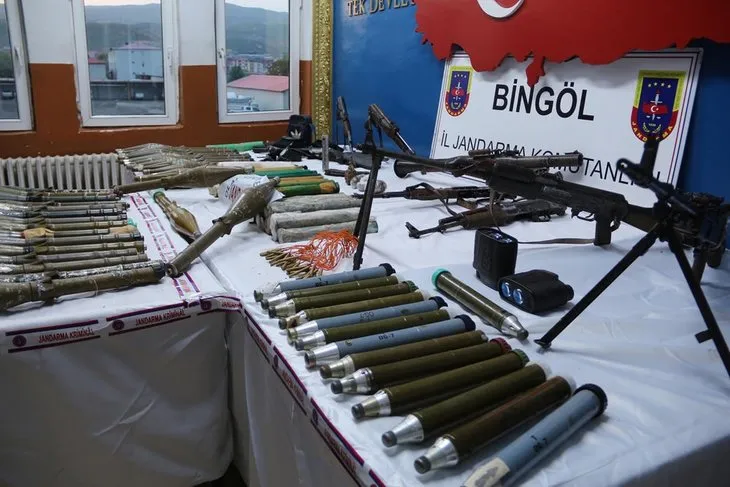 Bingöl’de PKK’nın mühimmat deposu bulundu