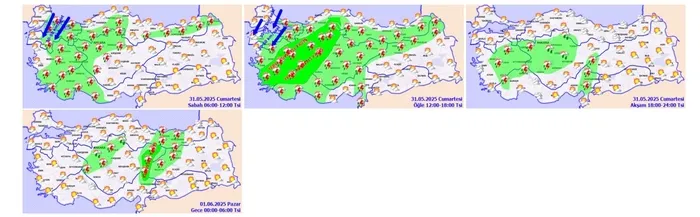 Meteoroloji Genel Müdürlüğü 19 ile sarı kodlu uyarıda bulundu (AA)
