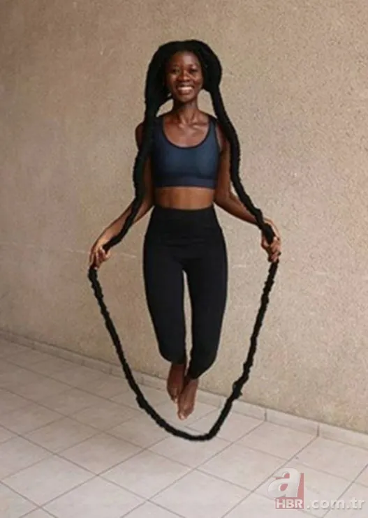 Saçıyla öyle bir şey yaptı ki dünya rekoru kırdı! Guinness Rekorlar Kitabı 2022 yayımlandı 6