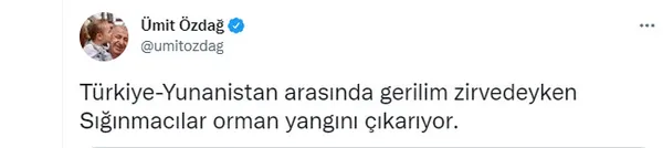 Son dakika: Ümit Özdağ’dan yeni provokasyon: Muğla’daki yangını sığınmacılar çıkardı | İşte gerçekler