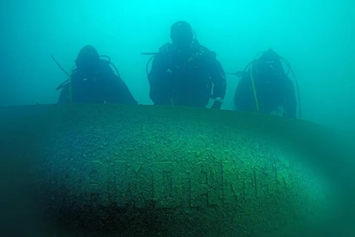 Van Gölü’nde batık Rus şilebi bulundu