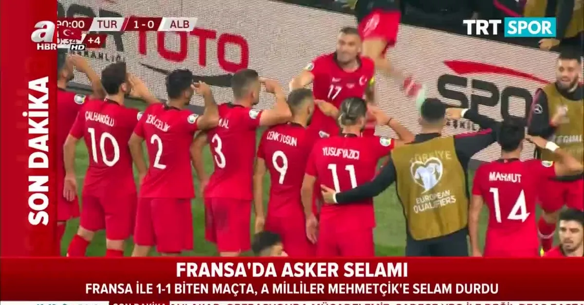 Paris'te Mehmetçiğe asker selamı!