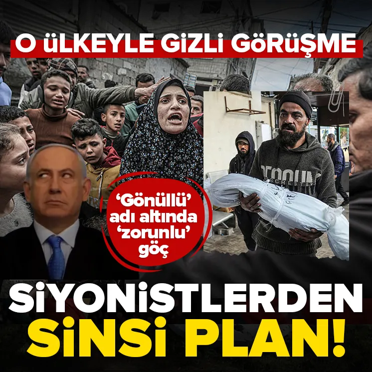 Katil İsrailden Gazze için sinsi plan!