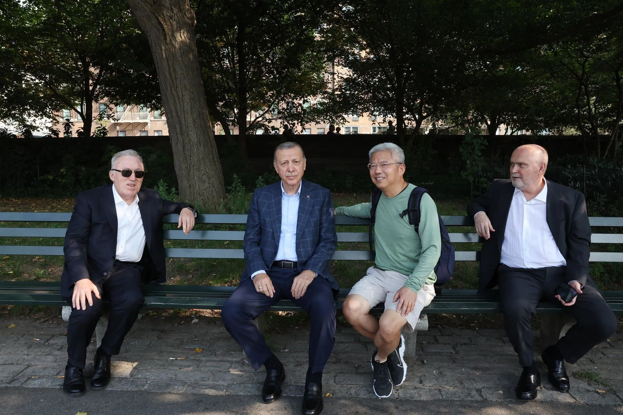 Başkan Recep Tayyip Erdoğan Central Park’ta yürüyüş yaptı! Başkan Erdoğan'a New York'ta yoğun ilgi