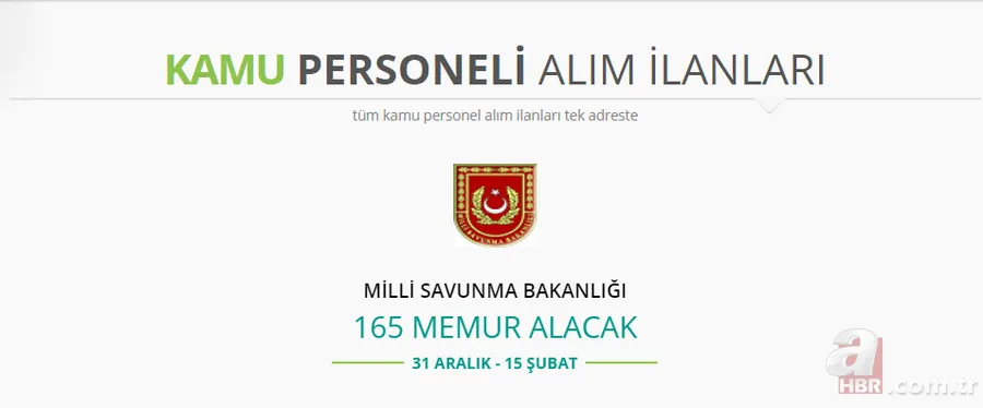 Kamuya memur alımı 2019! İşte başvuru şartları 13