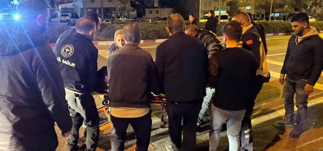 Bilecik'te motosikletli yolun karşısına geçmeye çalışan yayaya çarptı: 2 yaralı