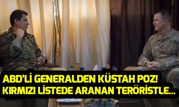 ABDli General, 4 milyon TL ödülle aranan YPGli terörist ile görüştü