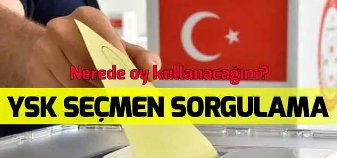 E-devlet seçmen sorgulama ekranı ile nerede oy kullanacağınızı öğrenin! YSK seçmen listeleri askıda!