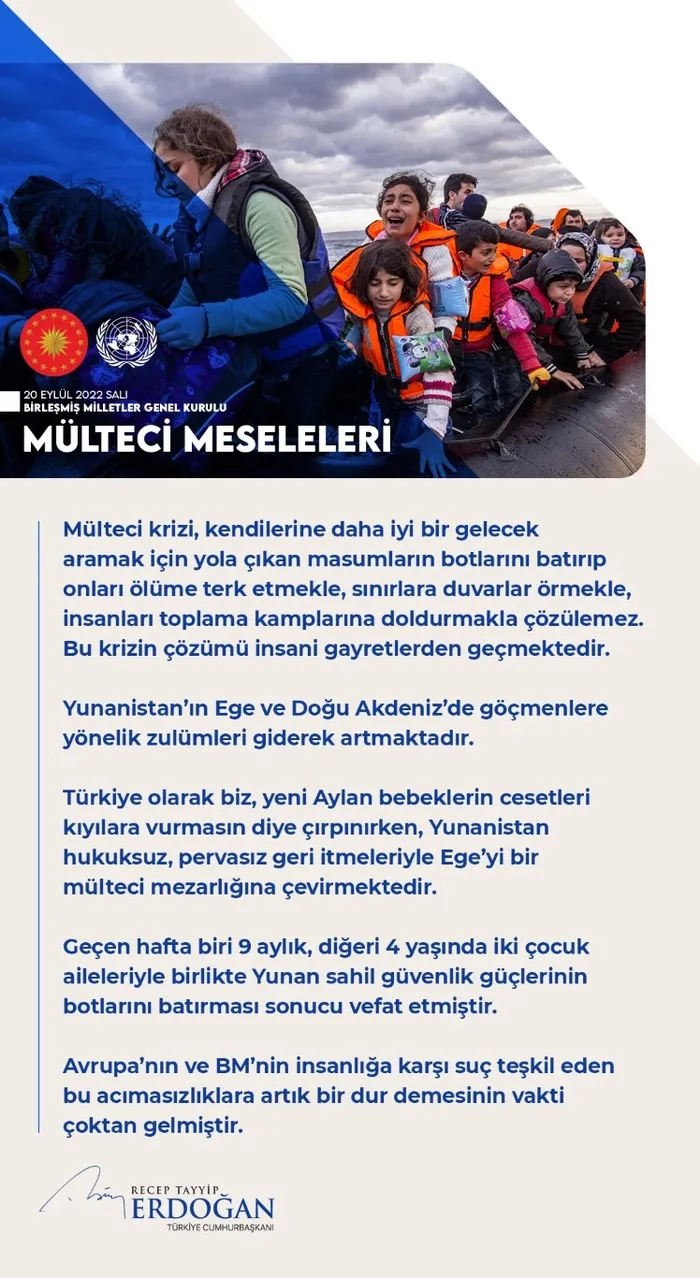 Başkan Erdoğan’ın BM konuşmasında tarihi anlar! Asım ve Abdülvahap’ın acı hikayesini anlattı! Yunan’a dur demenin vakti geldi