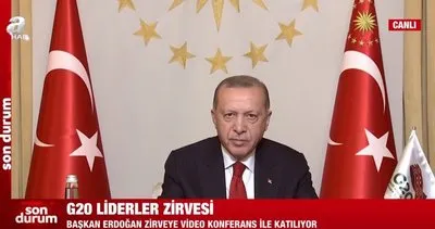 Son dakika: Başkan Recep Tayyip Erdoğan'dan G-20 Zirvesi açılış konuşması