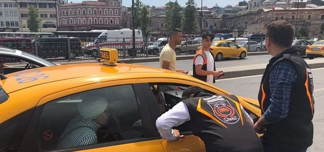 Fahiş fiyatlar alan taksiciler trafikten men edildi