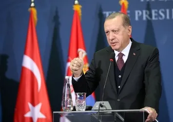 Cumhurbaşkanı Erdoğan Sırbistan'da konuştu