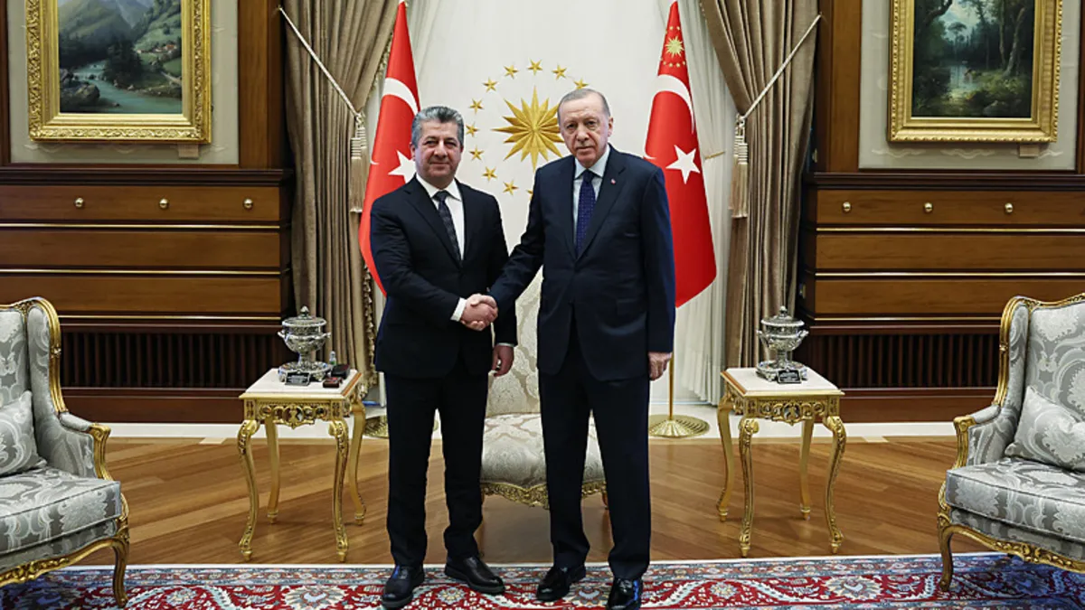 Ankara'da kritik görüşme: Başkan Erdoğan IKBY Başbakanı Barzani'yi kabul etti