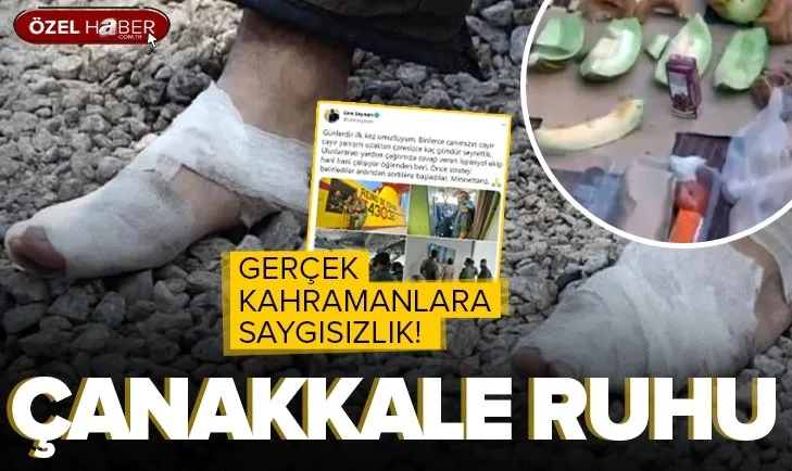 İşte alev savaşçılarının kahvaltı sofrası! Cem Seymen kahramanları yok saydı
