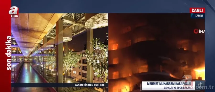 İzmir'de 8 katlı binada büyük yangın! 7 saatin ardından kontrol altına alındı 12