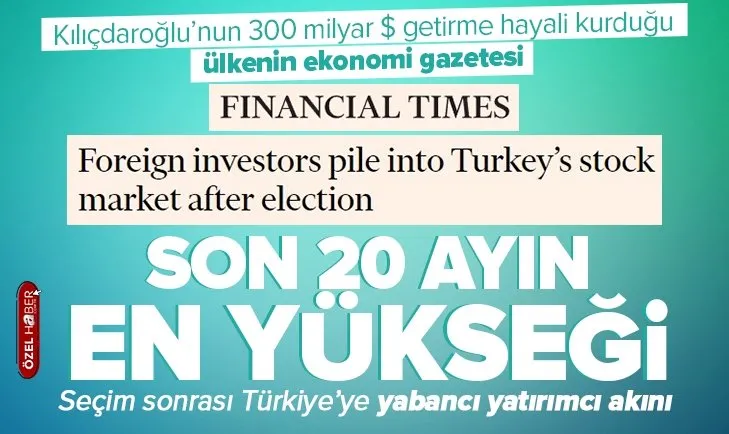Yabancı yatırımcıdan Türk borsasına akın
