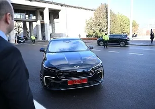 Togg T10F TBMM'nin otoparkında