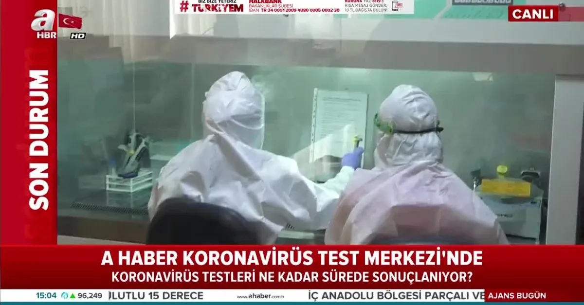 A Haber Koronavirüs Test Merkezi'nde |Video