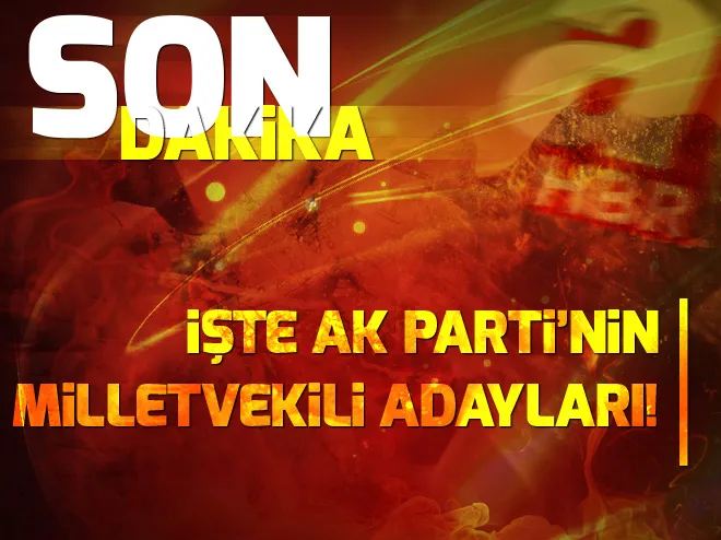 AK Parti aday listeleri belli oldu!