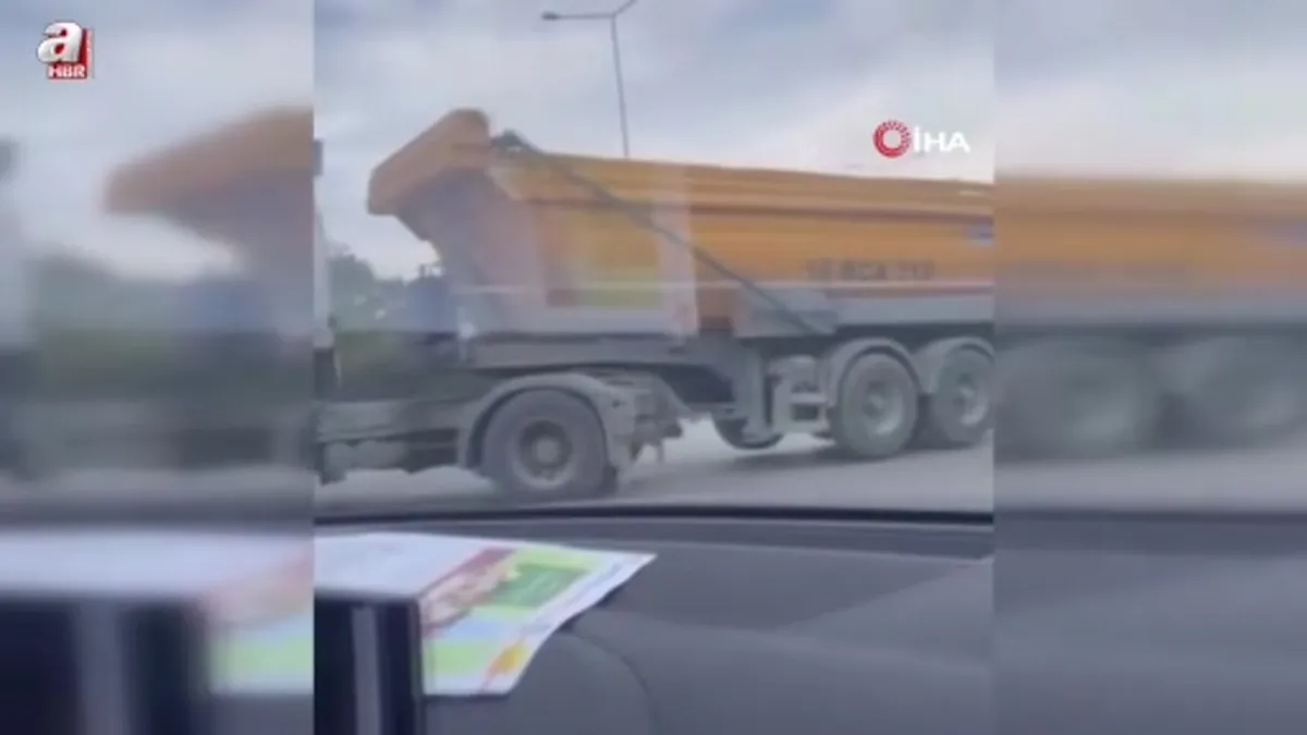 Bursa'da ters şeritten giren kamyon 'pes' dedirtti
