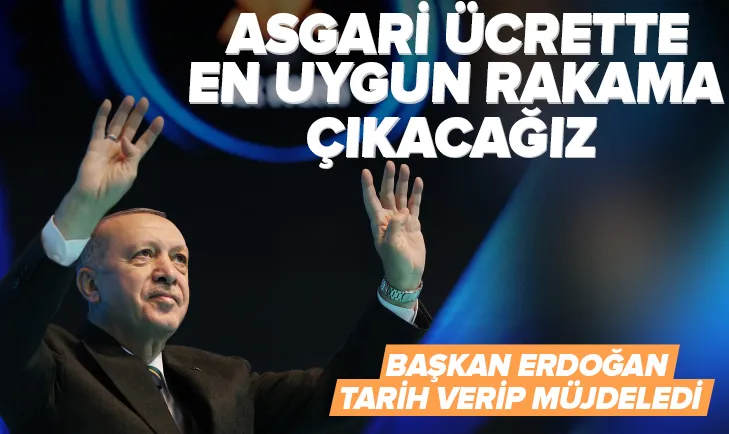 Başkan Erdoğan’dan asgari ücret açıklaması